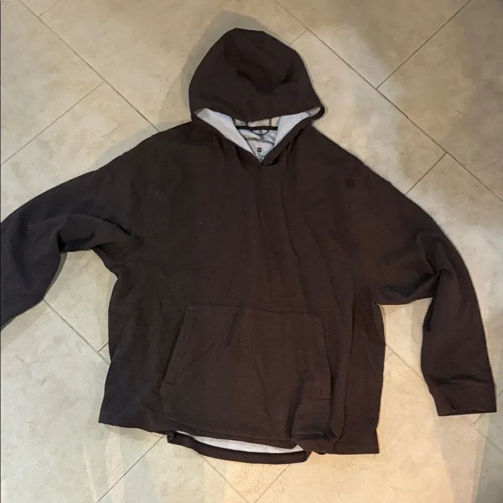 Men's Brown Hoodie All in Motion Size XXL - Like New Sweatshirts Pockets & Hood